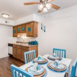 Photo of a model apartment kitchen