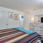 View of the bedroom of our model apartment