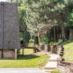 Pathway leading to the entrance of one of the buildings in Glenbrook's community.