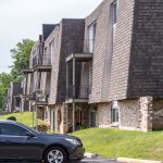 The exterior of an apartment building at Glenbrook
