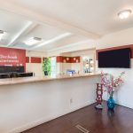 The reception desk at Glenbrook's main office