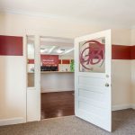 An open door leading into Glenbrook's main office